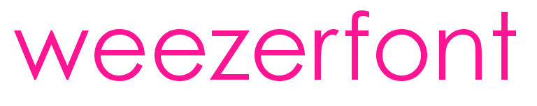 weezerfont
