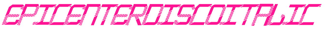 EpicenterDiscoItalic预览图片