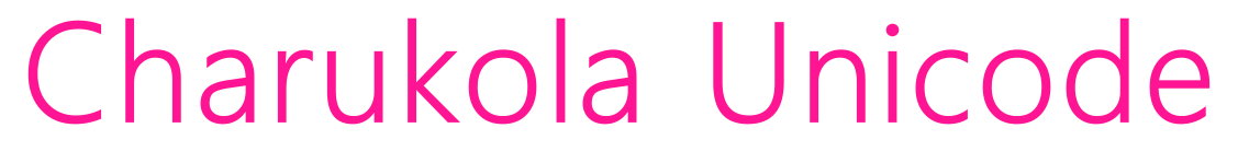 Charukola Unicode