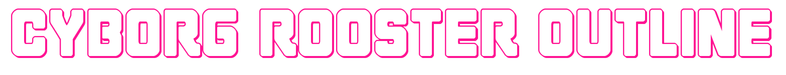 Cyborg Rooster Outline预览图片