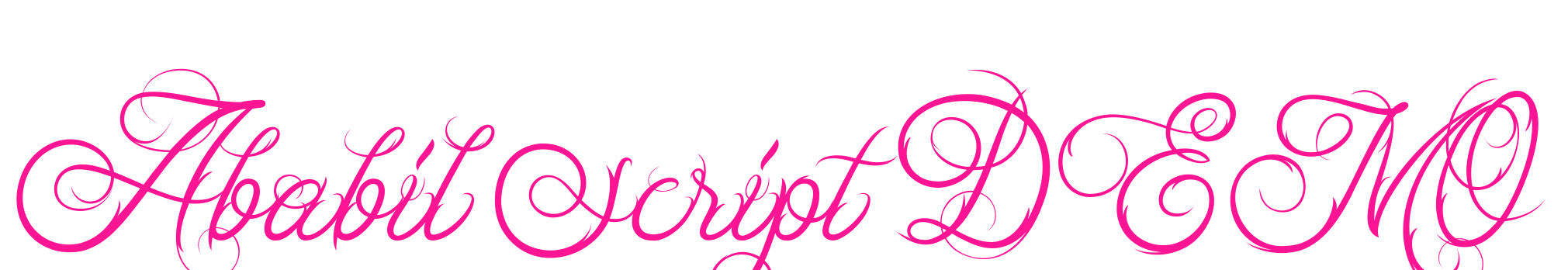 Ababil Script DEMO预览图片