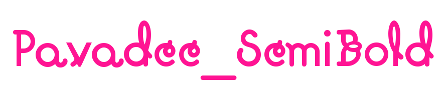 Pavadee_SemiBold预览图片