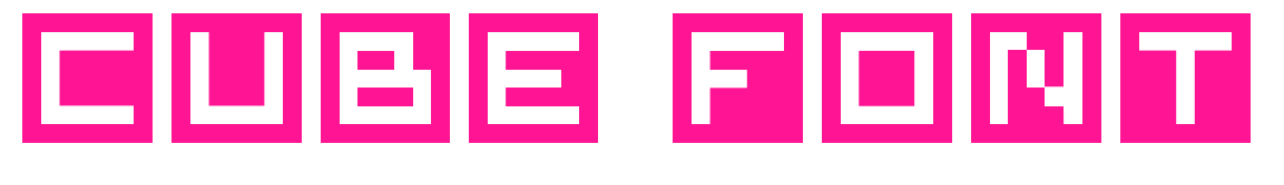 Cube Font预览图片