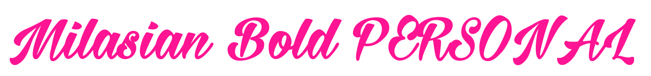 Milasian Bold PERSONAL预览图片
