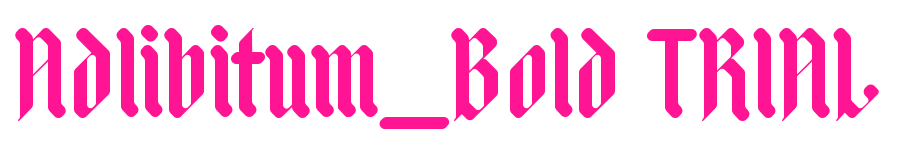 Adlibitum_Bold TRIAL预览图片