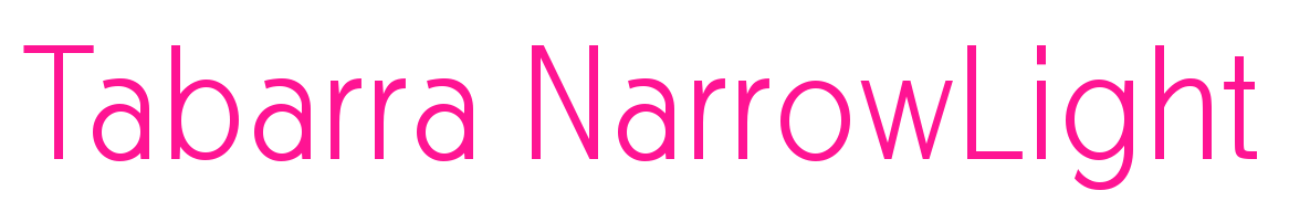 Tabarra NarrowLight预览图片