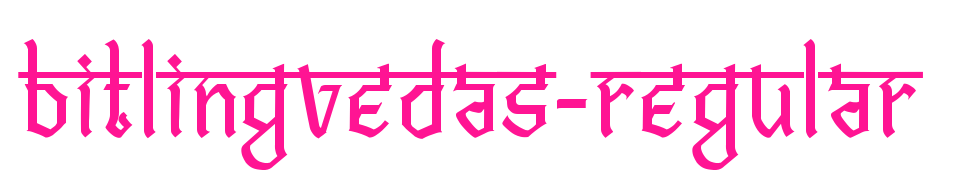 Bitlingvedas-Regular预览图片
