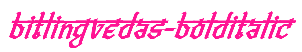 Bitlingvedas-BoldItalic预览图片