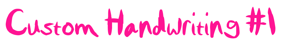 Custom Handwriting #1预览图片