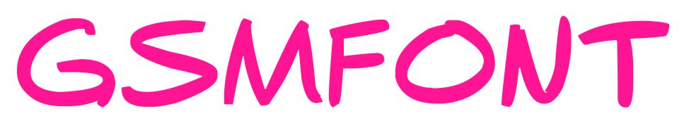 gsmfont预览图片
