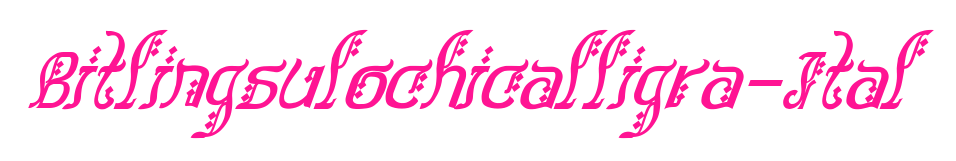 Bitlingsulochicalligra-Ital预览图片