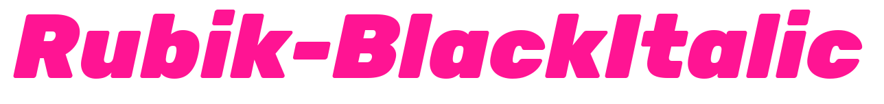 Rubik-BlackItalic预览图片