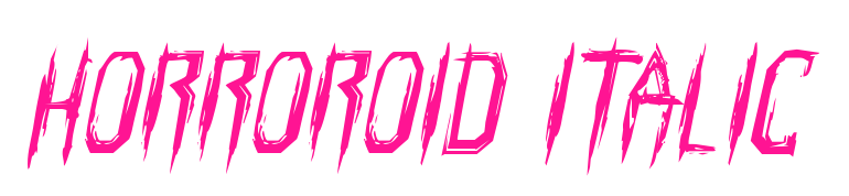 Horroroid Italic预览图片