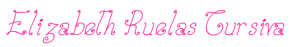Elizabeth Ruelas Cursiva预览图片