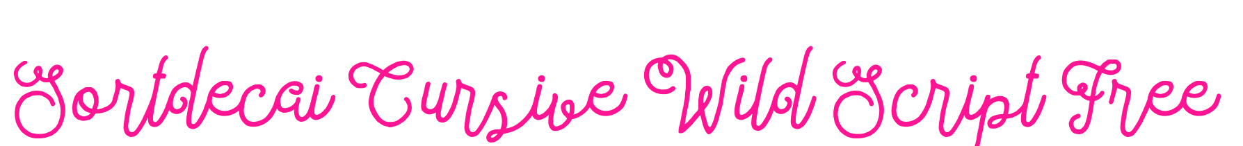 Sortdecai Cursive Wild Script Fr
