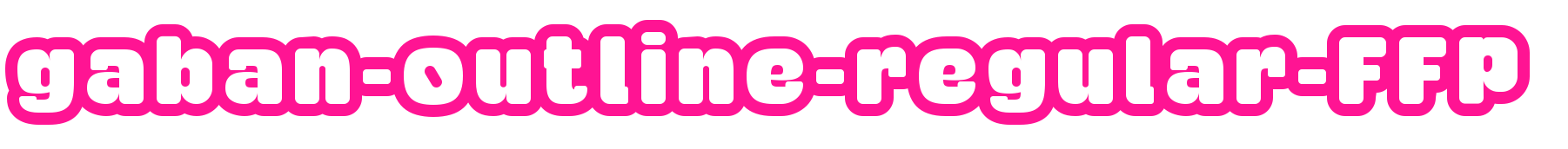 gaban-outline-regular-FFP预览图片