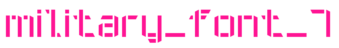 military_font_7预览图片