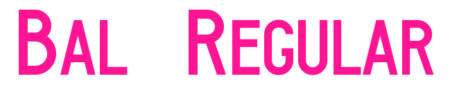Bal-Regular预览图片