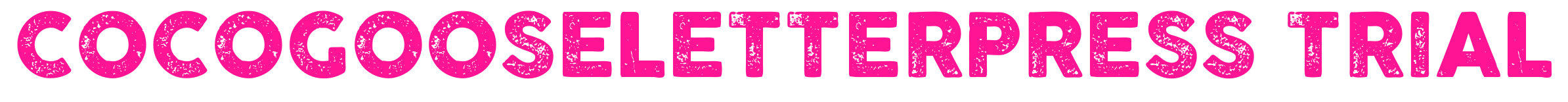 COCOGOOSELETTERPRESS TRIAL预览图片