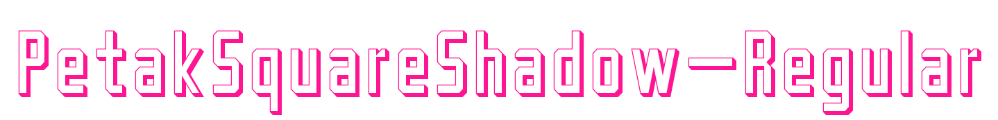PetakSquareShadow-Regular预览图片