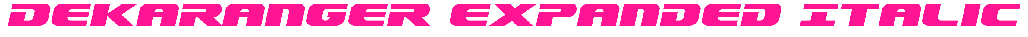 Dekaranger Expanded Italic预览图片