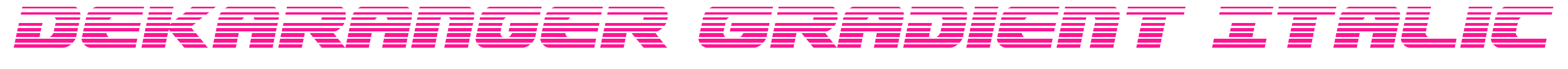 Dekaranger Gradient Italic预览图片