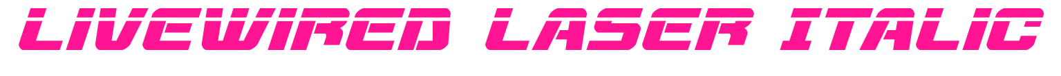Livewired Laser Italic预览图片