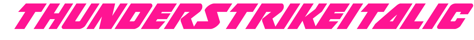 thunderstrikeitalic预览图片