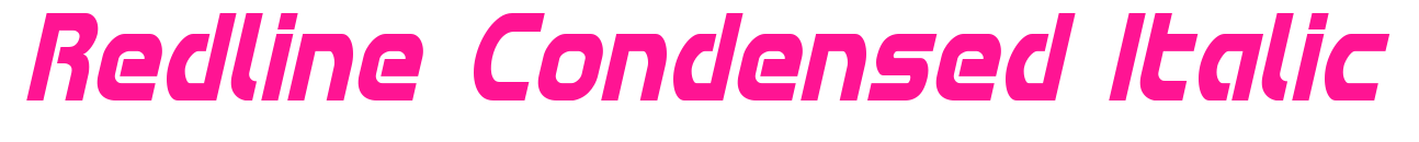 Redline Condensed Italic预览图片