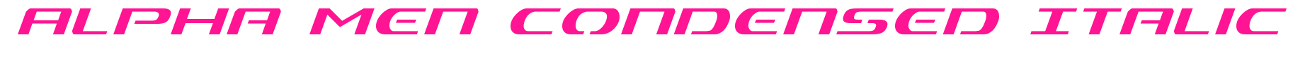 Alpha Men Condensed Italic预览图片