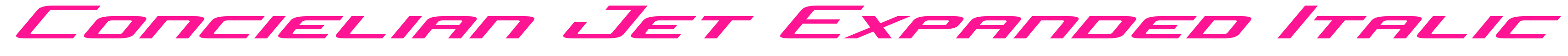 Concielian Jet Expanded Italic预览图片