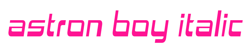 astron boy italic