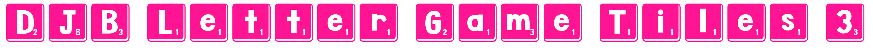 DJB Letter Game Tiles 3预览图片
