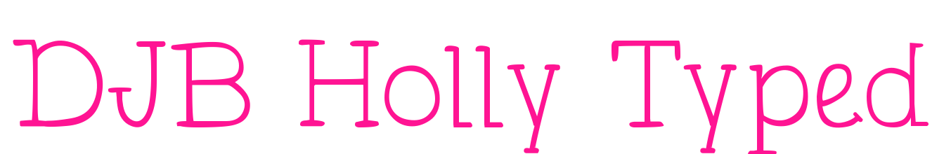 DJB Holly Typed预览图片