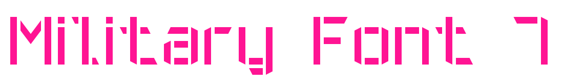 Military Font 7预览图片
