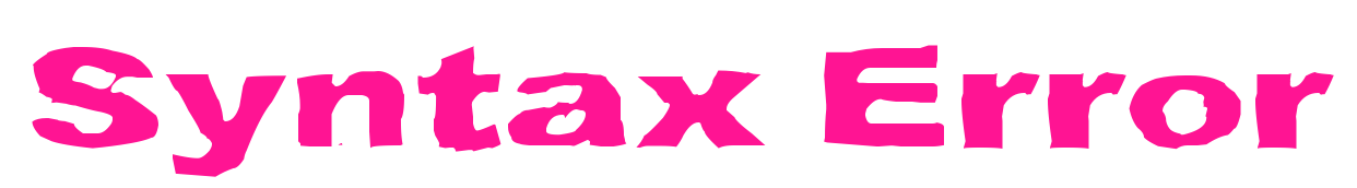 Syntax Error预览图片