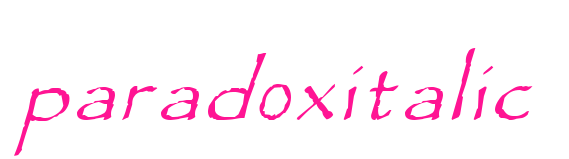 paradoxitalic预览图片