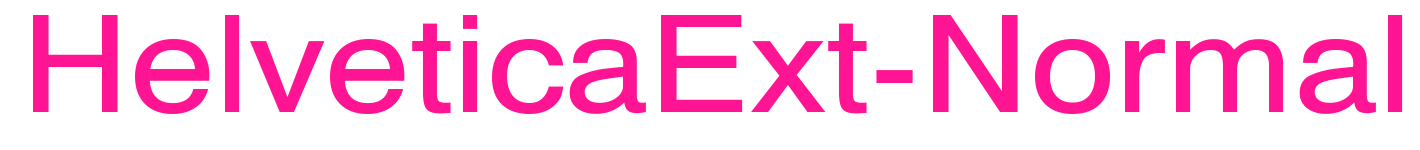 HelveticaExt-Normal预览图片