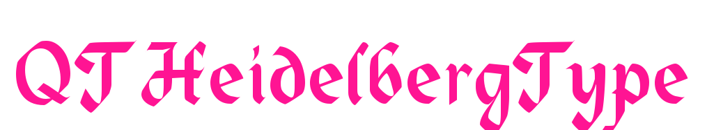 QTHeidelbergType预览图片