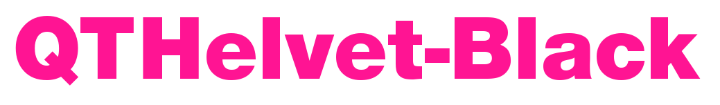 QTHelvet-Black预览图片