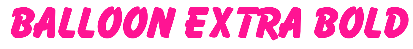 Balloon Extra Bold预览图片