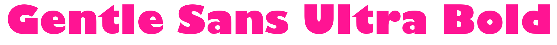 Gentle Sans Ultra Bold预览图片