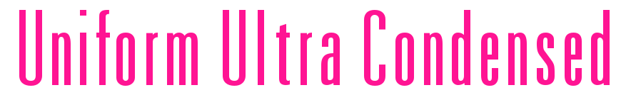 Uniform Ultra Condensed预览图片