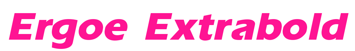 Ergoe Extrabold预览图片