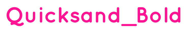 Quicksand_Bold预览图片