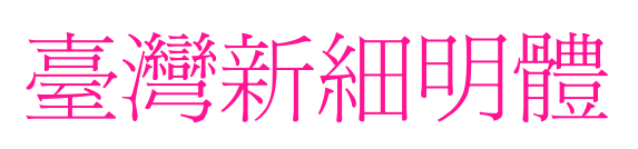 臺灣新細明體