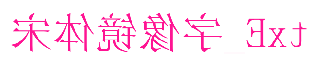 宋体镜像字_Ext