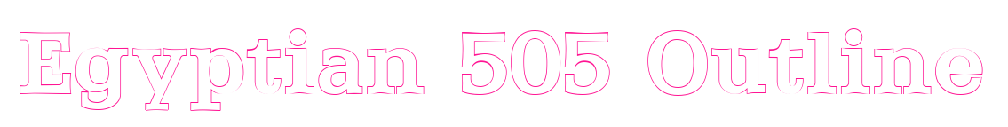 Egyptian 505 Outline预览图片