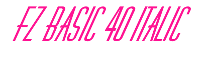 FZ BASIC 40 ITALIC预览图片