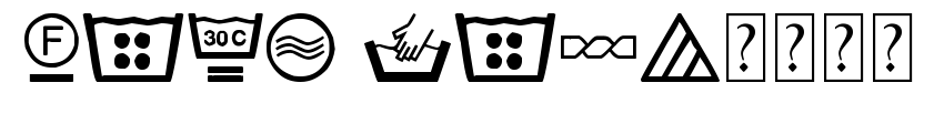 wash care洗水符号